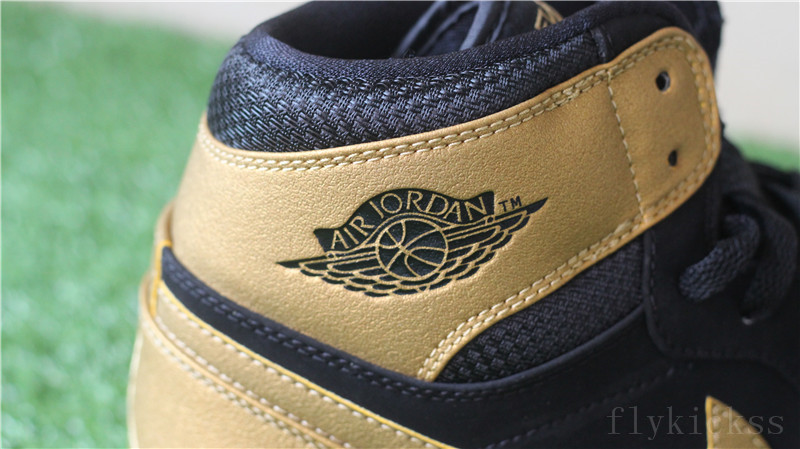 Air Jordan 1 I Retro High OG Black Gold Metallic